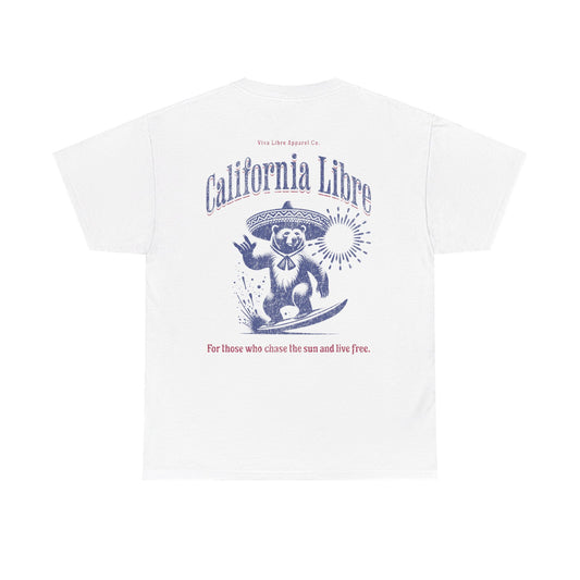 California Libre Oso - Unisex 100% Cotton Tee